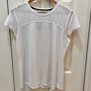 Athleta White Short Sleeve Tee